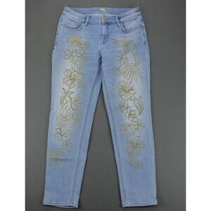 Tommy Bahama Jeans Womens 28x29 Blue Cotton Slim Boyfriend Casual